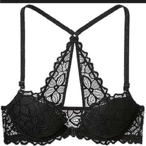 Victoria's Secret Black Lace Bra with Racerback